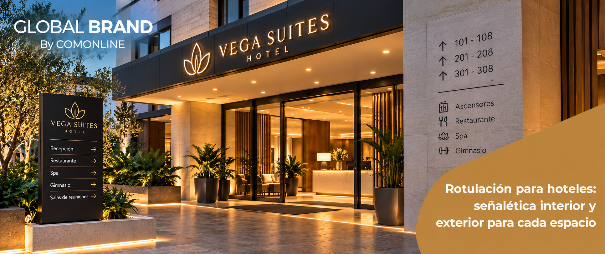 rotulación para hoteles